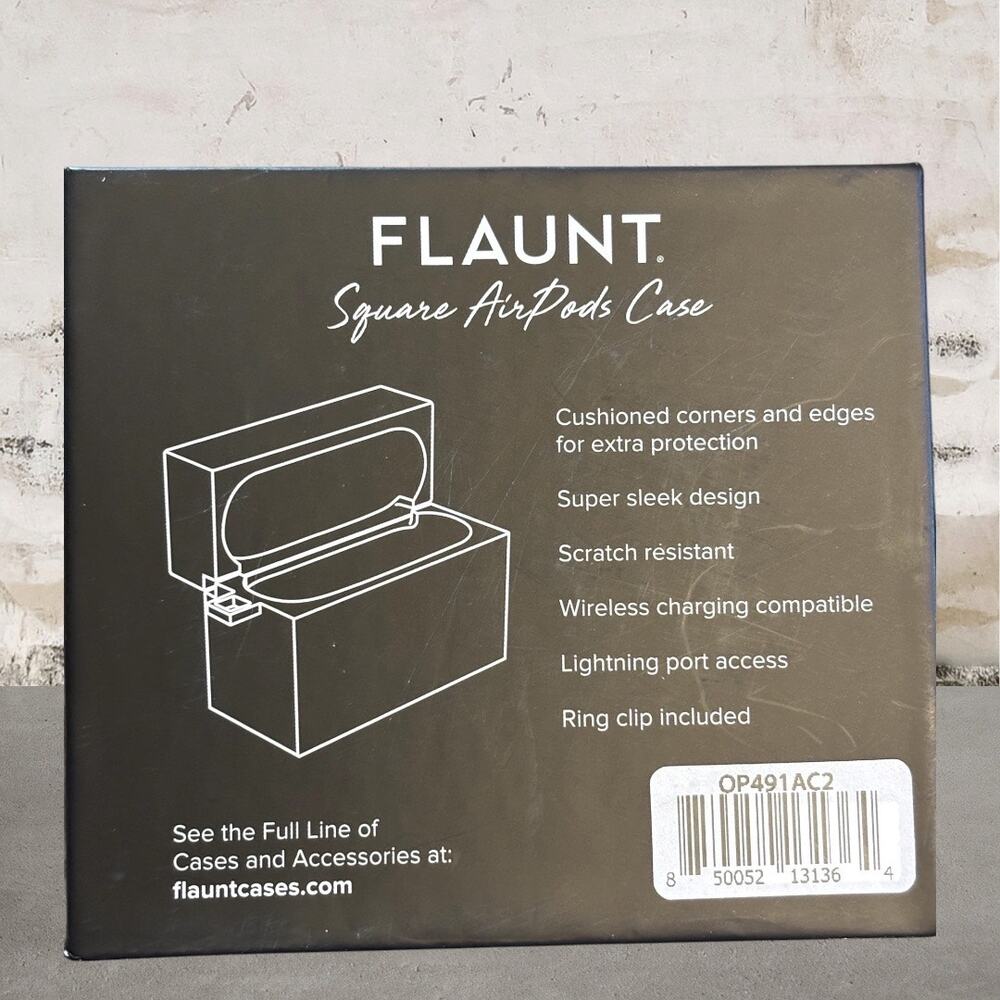 Flaunt SQUARE Mother of Pearl AirPods 3rd Generation Case NEW - Picture 4 of 6